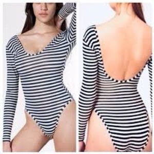 American Apparel Striped Bodysuit